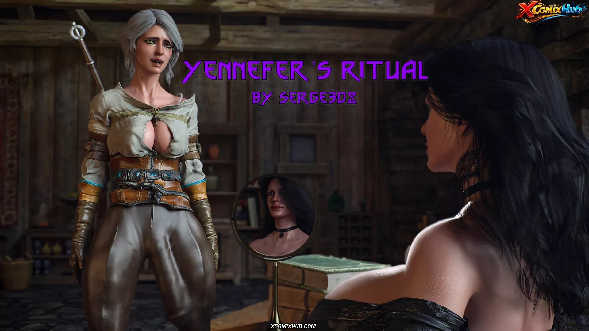 Yennefer's Ritual Serge3dx 001 Comic Page 1